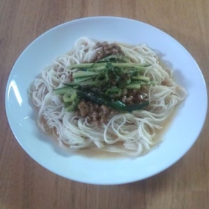 納豆冷汁そうめん